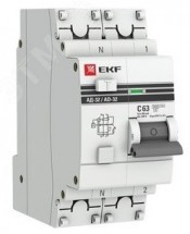 Автомат. выключатель дифференц. EKF АД-32 300мА 230В С 4.5кА