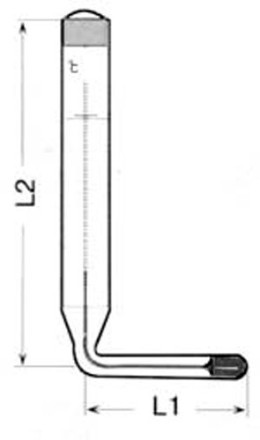 Термометр керосиновый угловой Стеклоприбор