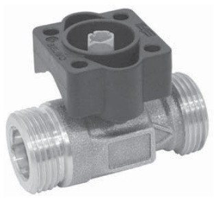 Запорный шаровый кран BELIMO R420D двухходовой резьба Tмакс=130 C