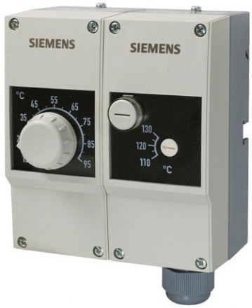 Контроллер температуры/ограничивающий термостат, TR 15...95°C/STB 90...110°C, Siemens RAZ-ST.1510P-J