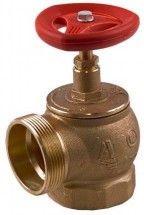Клапан пожарный латунь КПЛМ угловой 90гр Апогей