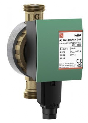 Насос циркуляционный с мокрым ротором для ГВС STAR-Z20/7-3 (150mm) PN10 1х230В/50Гц Wilo 4081203