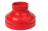 Переходник грувлочный концентрич. мод.240G 34,5 бар, цвет красный, FM/UL