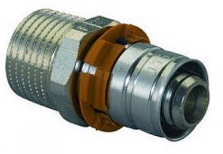 Муфта (штуцер) МП латунь MLC НР Ру10 Uponor