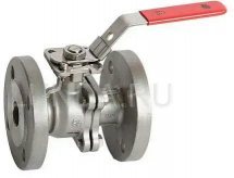 Шаровой стальной кран ф/ф полнопроходной, рукоятка-рычаг, Ру 40, тип 7528, нержавеющая сталь, Rushwork Ду 80 Ру 40 7528-080-16