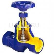 Вентиль запорный с графитовым уплотнением, фигура 201A, Zetkama Ду 40 Ру 16