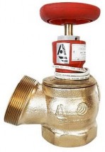 Клапан пожарный латунь КПЛ с датчиком положения угловой 125гр Апогей