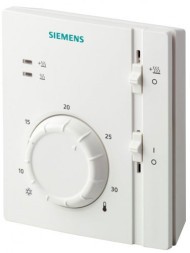 Электромеханический комнатный термостат с задатчиком, вкл/выкл, Siemens RAA31