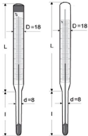 Термометр керосиновый прямой Стеклоприбор