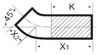 Длинный отвод 45° SML Duker L=250 мм