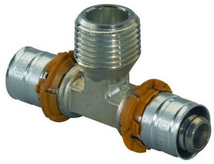 Тройник МП латунь MLC НР Uponor