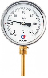 Термометр радиальный общетехнический РОСМА БТ-52.211