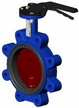 Затвор дисковый поворотный Tecofi TECFLY VPI 4648-02NI Ду50 Ру16 межфланцевый, корпус - чугун, диск - чугун, уплотнение - NBR, с рукояткой