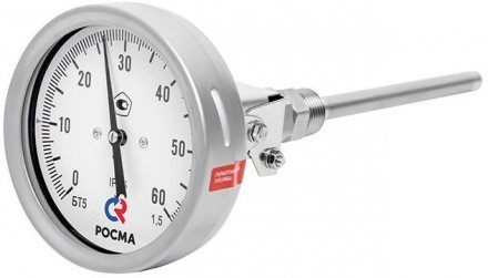 Термометр универсальный коррозионностойкий РОСМА силикон БТ-54.220