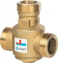Термостатический смесительный клапан для твердотопливных котлов, тип SVM-0030, Stout SVM-0030-325506