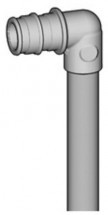Угольник для подключения радиатора GX128 Giacomini