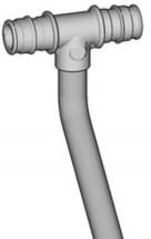 Тройник Т-образный для PE-X подключение радиатора GX158 Giacomini