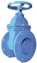 Задвижка с обрезиненным клином IDRA GQF Ду80 Ру10/16 30ч39р, корпус - чугун