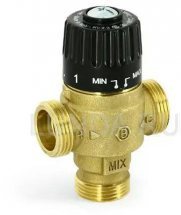 Термостатический трехходовой смесительный клапан, смешение в центр, Uni-Fitt 353G2240