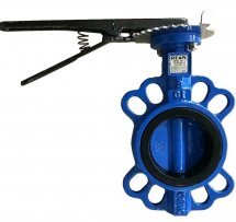 Затвор дисковый поворотный REON RSV80 Ду65 Ру16 межфланцевый, корпус - чугун GG25, со стальной рукояткой