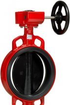 Затвор дисковый ГРАНВЭЛ ЗПВЛ-FLN(W)-5 Ду100 Ру16 MDV-E EPDM межфланцевый с редуктором