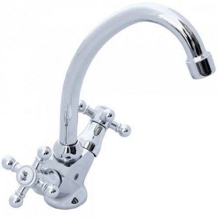 Смеситель для умывальника/мойки двуручный ЦС 25 М Крест р/затвор ЦС (Подольск)