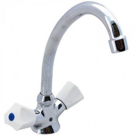 Смеситель для умывальника/мойки двуручный ЦС 25 р/затвор ЦС (Подольск)