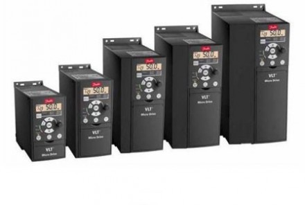 Частотный преобразователь FC51 VLT Micro Drive 200-240 В, 2,2 кВ, E20, H3, с покр, Danfoss 132F0007