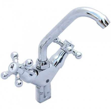 Смеситель для умывальника двуручный ЦС 12 М Крест р/затвор ЦС (Подольск)