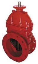 Задвижка чугунная красная ABRA A40-16-BS080 Ду80 Ру16 30ч939р красная с голым штоком