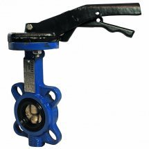 Затвор дисковый поворотный Tecofi TECFLY VPI 4442-02 Ду40 Ру16 межфланцевый, корпус - чугун, диск - бронза, уплотнение - EPDM, с рукояткой