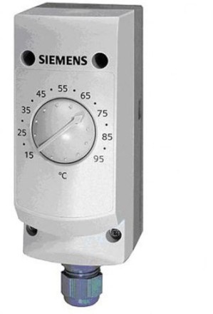 Контроллер температуры 15...95°C, гильза 100 мм, кап. трубка 700 мм, хомут, Siemens RAK-TR.1000B-H